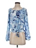 Guess Blue 3/4 Sleeve Blouse Size XS - photo 1