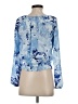 Guess Blue 3/4 Sleeve Blouse Size XS - photo 2