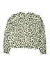 Zara Animal Print Green Pullover Sweater Size 13 - 14 - photo 2