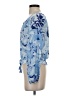 Guess Blue 3/4 Sleeve Blouse Size XS - photo 5