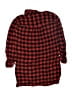 Old Navy Plaid Red 3/4 Sleeve Button-Down Shirt Size 8 - photo 2
