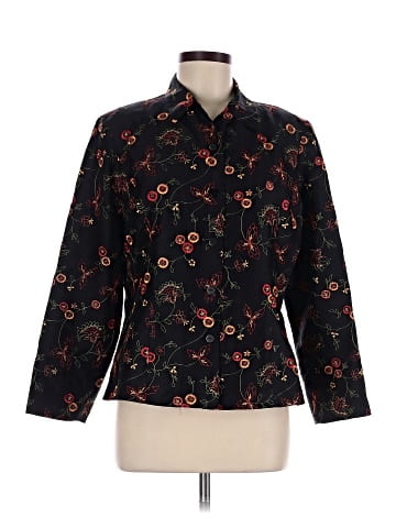 Silkland Long Sleeve Silk Top (view 1)