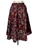 Draper James 100% Polyester Floral Red Casual Skirt Size L - photo 2