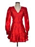 Saints + Secrets 100% Polyester Hearts Red Cocktail Dress Size S - photo 1