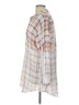 Boho Jane Plaid Ivory 3/4 Sleeve Blouse Size L - photo 5