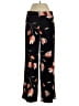 Zara Basic Floral Black Casual Pants Size S - photo 1
