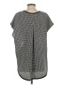 Abbey Glass Houndstooth Gray Short Sleeve Top Size XS - photo 2