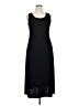 Studio C 100% Polyester Solid Black Casual Dress Size 14 - photo 1