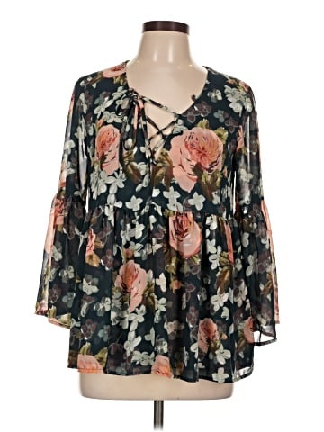 Show Me Your Mumu 3/4 Sleeve Blouse (view 1)