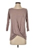 St. Tropez West Brown 3/4 Sleeve Top Size S - photo 1