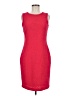 Calvin Klein Solid Red Cocktail Dress Size 6 - photo 1