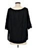 Just Quella 100% Viscose Black 3/4 Sleeve Blouse Size 8 - photo 2