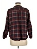 Hyfve Plaid Burgundy 3/4 Sleeve Blouse Size M - photo 2