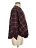 Hyfve Plaid Burgundy 3/4 Sleeve Blouse Size M - photo 4