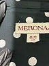 Merona 100% Polyester Polka Dots Black Long Sleeve Blouse Size M - photo 7