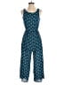 Miami 100% Polyester Paisley Teal Blue Jumpsuit Size XS - photo 1