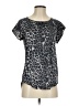 Express Animal Print Gray Short Sleeve Blouse Size XS - photo 1