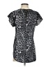 Express Animal Print Gray Short Sleeve Blouse Size XS - photo 2