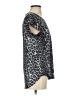 Express Animal Print Gray Short Sleeve Blouse Size XS - photo 4