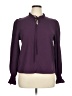 Unbranded 100% Polyester Purple Long Sleeve Blouse Size XL - photo 1