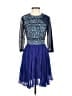 Three Floor 100% Polyamide Blue Cocktail Dress Size 6 - photo 1