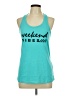 Assorted Brands 100% Cotton Teal Blue Tank Top Size L - photo 1