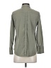 Chico's Solid Green Long Sleeve Button-Down Shirt Size XS (00) - photo 2