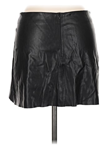Trafaluc by Zara Faux Leather Skirt (view 2)