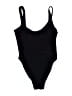 DIXPERFECT Solid Black One Piece Swimsuit Size S - photo 2