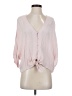 Express 100% Rayon Pink 3/4 Sleeve Blouse Size XS - photo 1