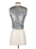 Georgie 100% Polyester Silver Sleeveless Top Size XS - photo 2