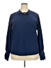 Unbranded Blue Long Sleeve Blouse Size 20 (estimated, tall) - photo 1