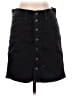 Madewell Solid Black Denim Skirt Size 26 waist - photo 1