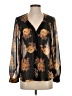 Bellatrix 100% Polyester Black Long Sleeve Blouse Size XS - photo 1