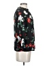 Old Navy 100% Polyester Floral Black 3/4 Sleeve Blouse Size XS - photo 4