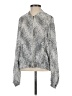 H&M 100% Polyester Print Silver Track Jacket Size 4 - photo 1