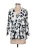 Allison Joy 100% Polyester Gray 3/4 Sleeve Blouse Size S - photo 1