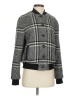 Rachel Zoe Houndstooth Gray Wool Coat Size 2 - photo 1