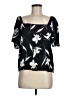 A New Day Black Short Sleeve Blouse Size M - photo 1