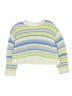 Gap Kids 100% Cotton Stripes Blue Pullover Sweater Size 8 - photo 1
