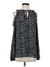 MICHAEL Michael Kors 100% Polyester Gray Sleeveless Blouse Size S - photo 1