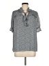 Pleione 100% Polyester Gray 3/4 Sleeve Blouse Size M - photo 1