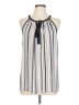 Roz & Ali 100% Polyester White Sleeveless Blouse Size L - photo 1
