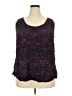 Evri 100% Rayon Purple Sleeveless Top Size 2X - photo 1