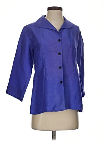 Deborah Parker 3/4 Sleeve Silk Top (view 1)
