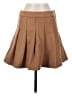 Francesca's Solid Tan Casual Skirt Size S - photo 1