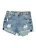 Almost Famous Blue Denim Shorts Size 9 - photo 1