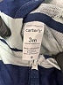 Carter's 100% Cotton Stripes Blue Vest 0-3 MO / 3 MO - photo 3