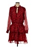 NSR 100% Polyester Paisley Red Casual Dress Size M - photo 1