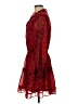 NSR 100% Polyester Paisley Red Casual Dress Size M - photo 5